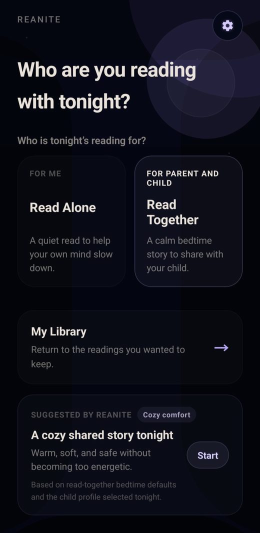 Read Together mode screen